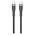 Cabo Imenso Ims-147 Usb-a/type-c 5a Saída 1m Nylon Trançado(preto)