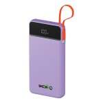 Power Bank Bateria Portátil Imenso 10000mah Com Cabos 22.5w(lilás)