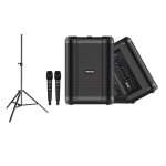 Caixa De Som X48M Imenso/studio 2 Mic + Suporte Tripé Preto